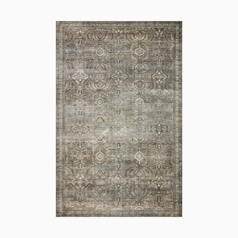 Hutchinson 3'6" x 5'6" Rug in Graphite / Olive