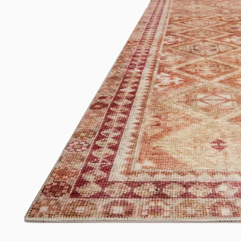 Hutchinson 2'6" x 9'6" Rug in Sand / Terracotta
