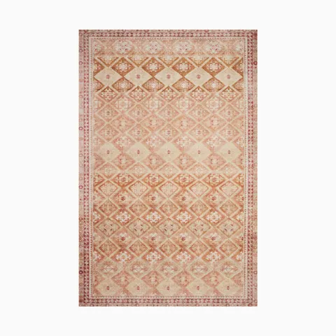 Hutchinson 5'0" x 7'6" Rug in Sand / Terracotta