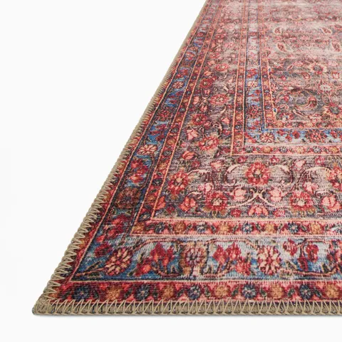 Pascal 3'6" x 5'6" Rug in Scarlett / Navy