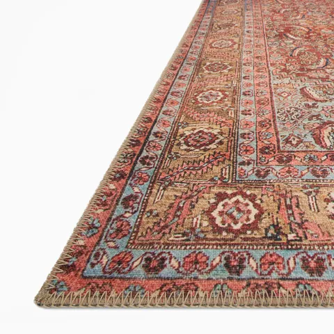 Pascal 5'0" x 7'6" Rug in Brick / Multi