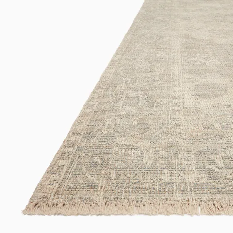 Marcela 7'9" x 9'9" Cotton Rug in Cream / Ocean