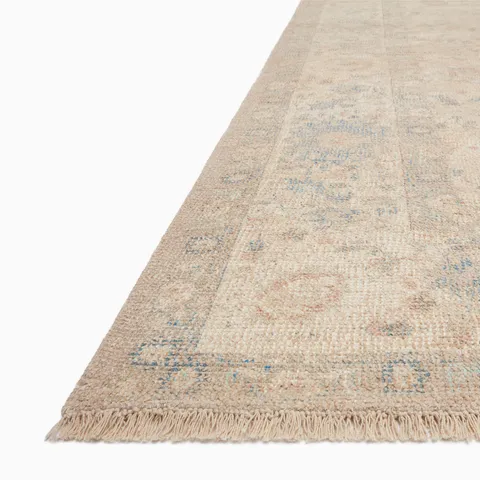 Marcela 5'0" x 7'6" Cotton Rug in Brick / Lake