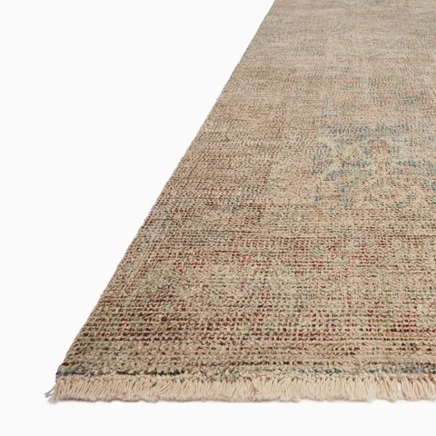 Marcela 3'6" x 5'6" Cotton Rug in Crimson / Navy