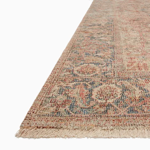 Marcela 9'3" x 13' Cotton Rug in Natural / Ocean