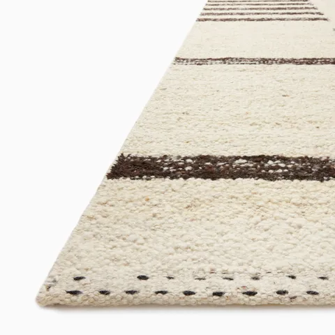 Bowie 2'0" x 3'0" Rug in Oat / Espresso