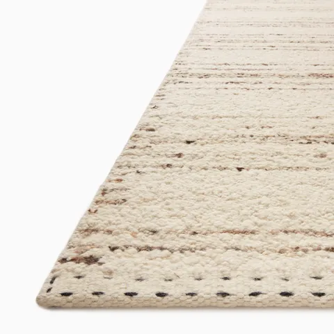 Bowie 2'0" x 3'0" Rug in Bone / Chocolate