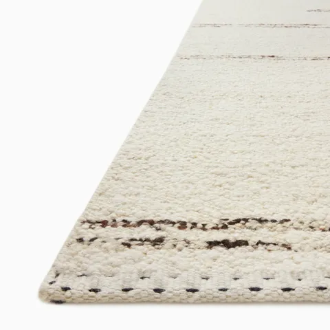 Bowie 4'0" x 6'0" Rug in Pearl / Coffee