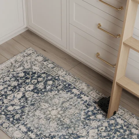Charlise 9'9" x 13'6" Rug in Navy / Khaki