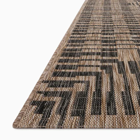 Marroway 9'2" x 12'1" Indoor/Outdoor Rug in Brown / Black