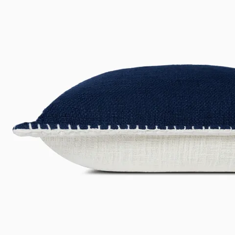 Merelle 13" x 21" Down Pillow in Navy