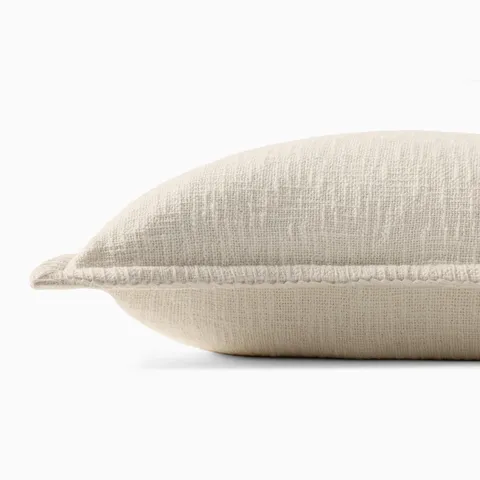 Merelle 22" x 22" Pillow Cover in Ivory