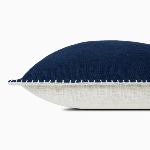 Merelle 22" x 22" Polyester Pillow in Navy