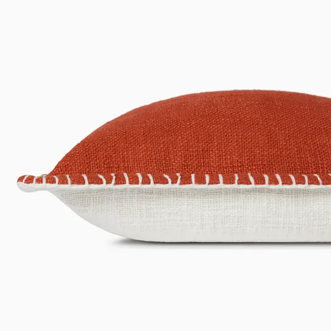 Merelle 13" x 21" Down Pillow in Orange