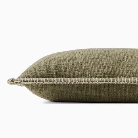 Merelle 13" x 21" Pillow Cover in Olive