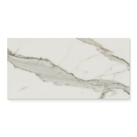 Aniston 12 x 24 Matte Porcelain Tile in Calacatta Top