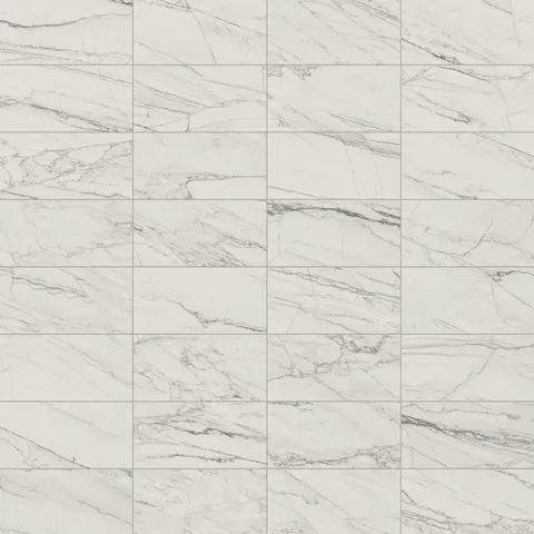 Aniston 12 x 24 Matte Porcelain Tile in Calacatta Quartzite