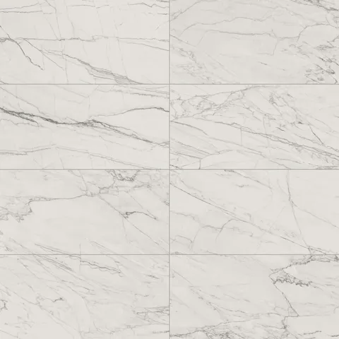 Aniston 24 x 48 Polished Porcelain Tile in Calacatta Quartzite