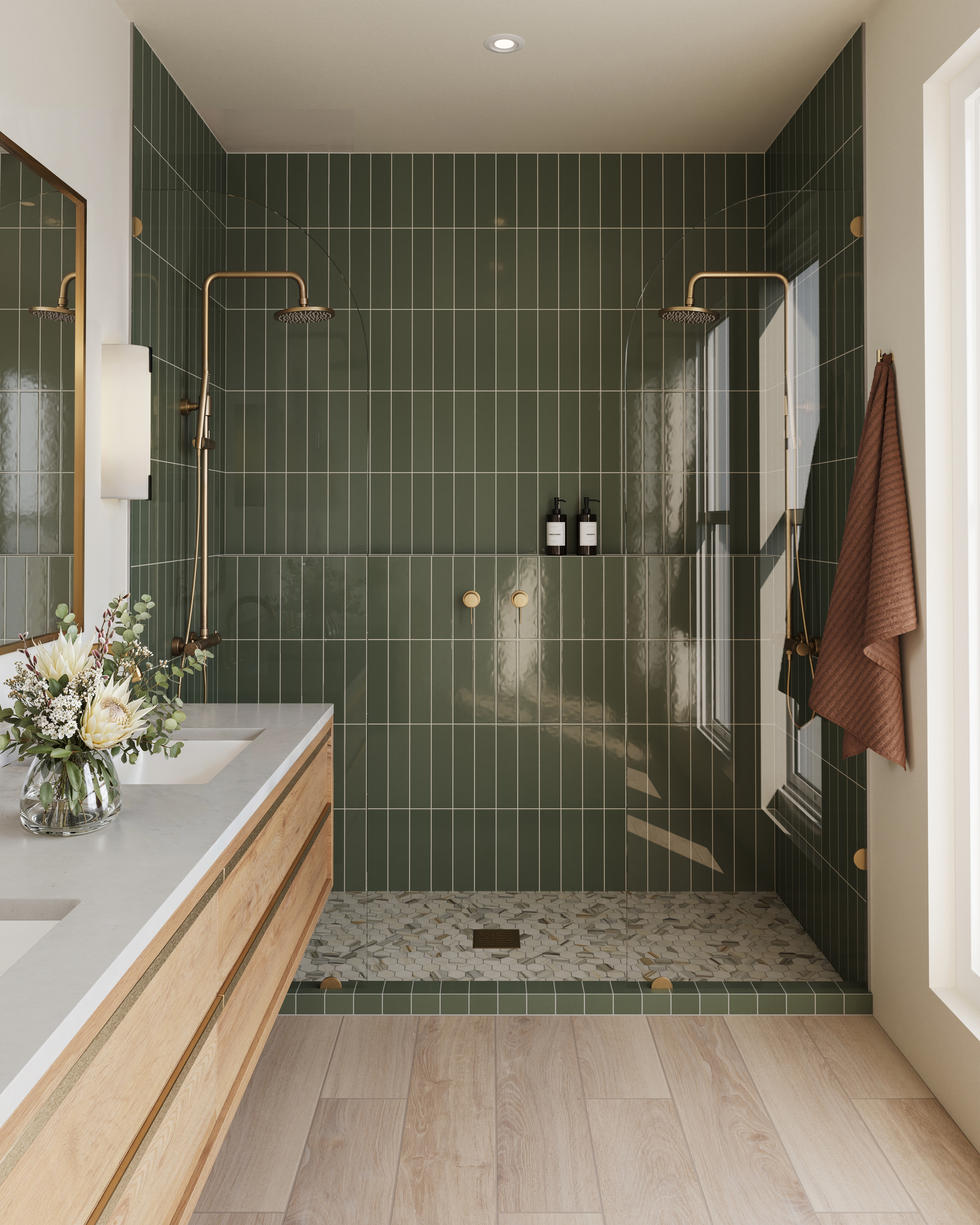 Aniston 2 x 2 Matte Porcelain Hexagon Mosaic Tile in Calacatta