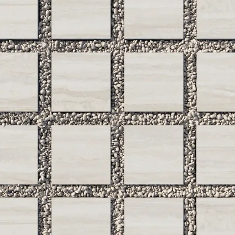 Wren 12 x 12 Grip Porcelain 2cm Paver Tile in Oat