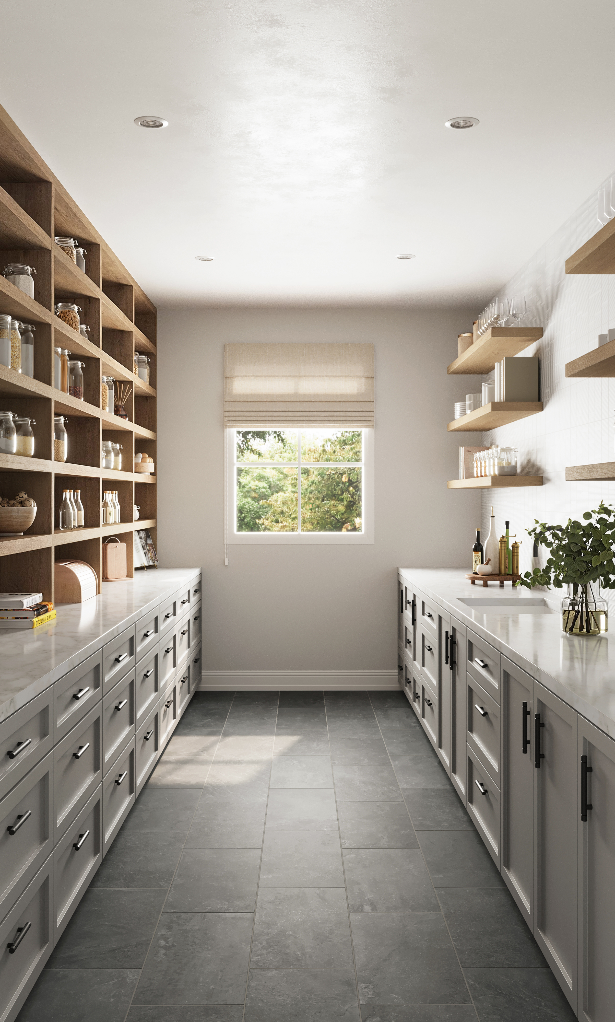 Wren 12 x 24 Matte Porcelain Tile in Charcoal | Edward Martin