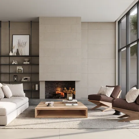 Wren 12 x 24 Chiseled Porcelain Tile in Dune