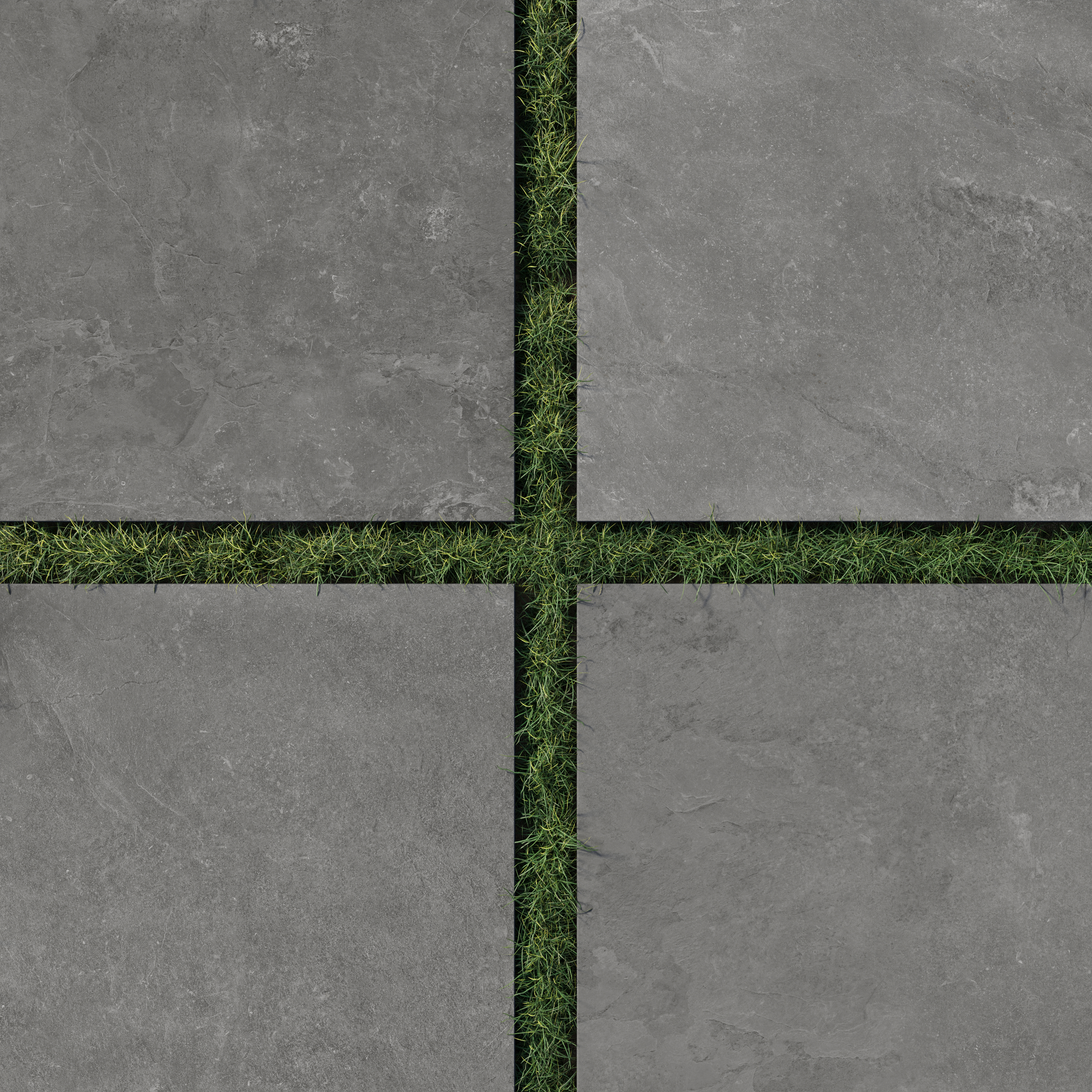 Wren 24 x 24 Grip Porcelain 2cm Paver Tile in Charcoal | Edward Martin