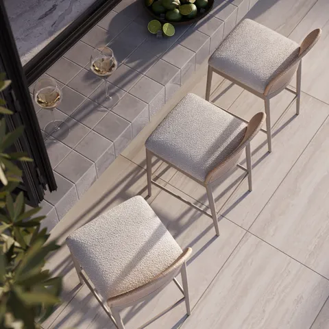 Wren 24 x 48 Grip Porcelain 2cm Paver Tile in Oat