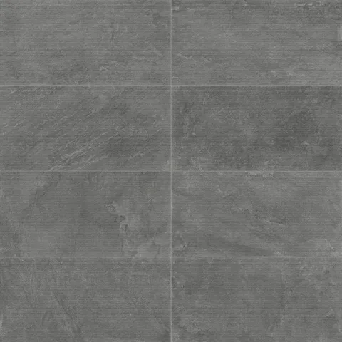 Wren 24 x 48 Chiseled Porcelain Tile in Charcoal