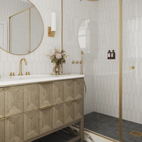 Wren 2 x 2 Matte Porcelain Mosaic Tile in Midnight Slate