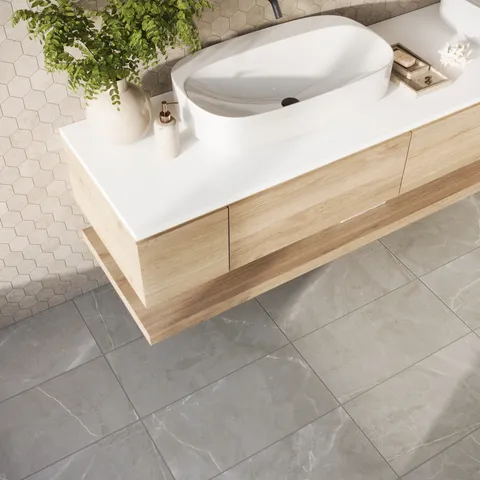 Leona 12 x 24 Matte Porcelain Tile in Amani Grey