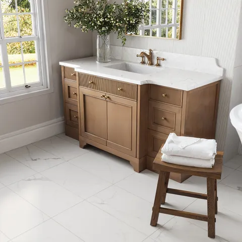 Leona 12 x 24 Matte Porcelain Tile in Calacatta