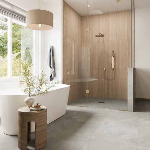 Leona 24 x 24 Matte Porcelain Tile in Amani Grey