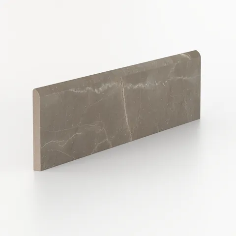 Leona 3 x 12 Matte Porcelain Bullnose Tile in Amani Bronze