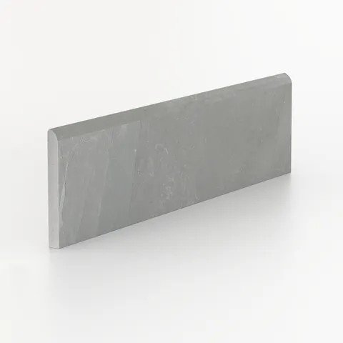 Leona 3 x 12 Polished Porcelain Bullnose Tile in Amani Grey