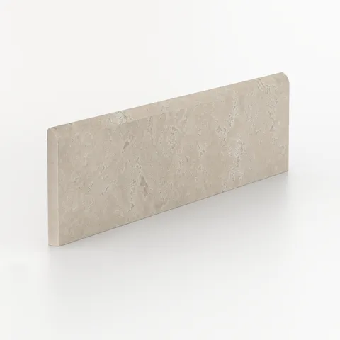Leona 3 x 12 Polished Porcelain Bullnose Tile in Marfil