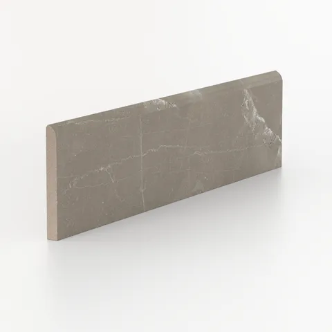 Leona 3 x 12 Polished Porcelain Bullnose Tile in Amani Bronze