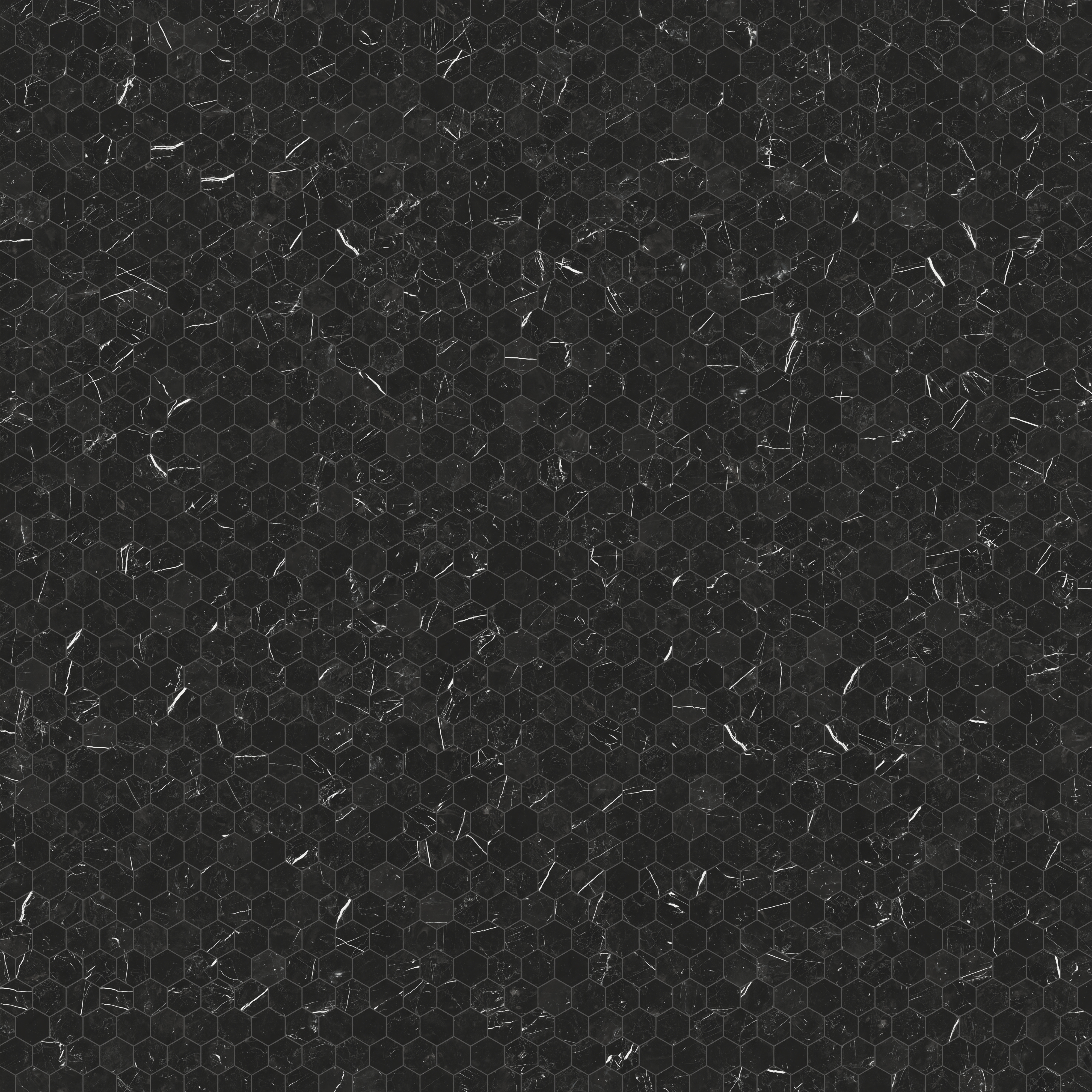 Leona 3 x 3 Polished Porcelain Hexagon Mosaic Tile in Nero