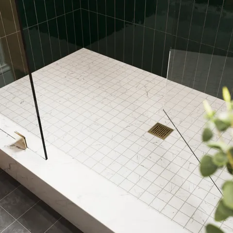 Blair 2 x 2 Matte Porcelain Mosaic Tile in White Carrara