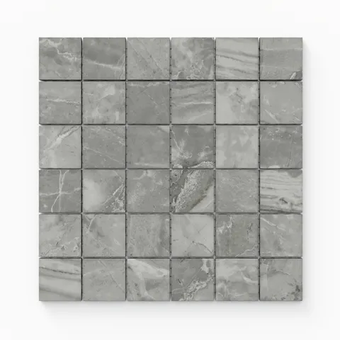 Blair 2 x 2 Matte Porcelain Mosaic Tile in Oniciata Grey
