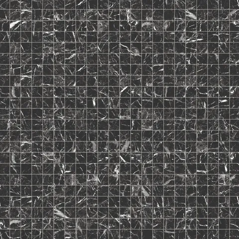 Blair 2 x 2 Matte Porcelain Mosaic Tile in Marmo Black