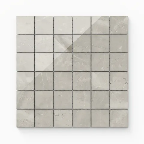Blair 2 x 2 Polished Porcelain Mosaic Tile in Oniciata Beige