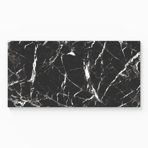 Blair 12 x 24 Matte Porcelain Tile in Marmo Black