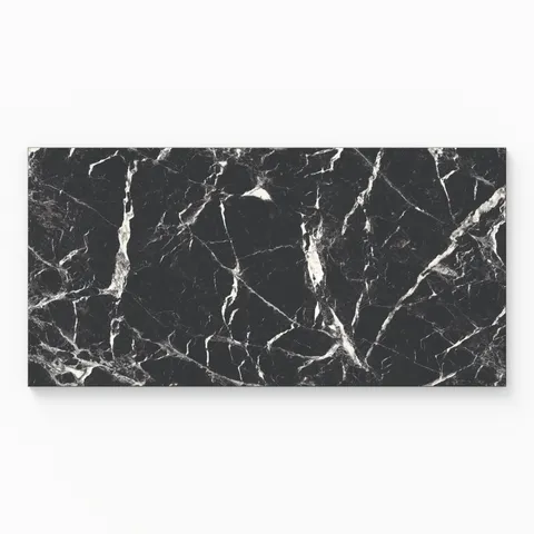 Blair 12 x 24 Polished Porcelain Tile in Marmo Black