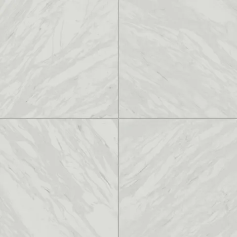 Blair 24 x 24 Matte Porcelain Tile in Volakas White