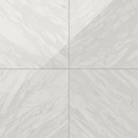 Blair 24 x 24 Polished Porcelain Tile in Volakas White