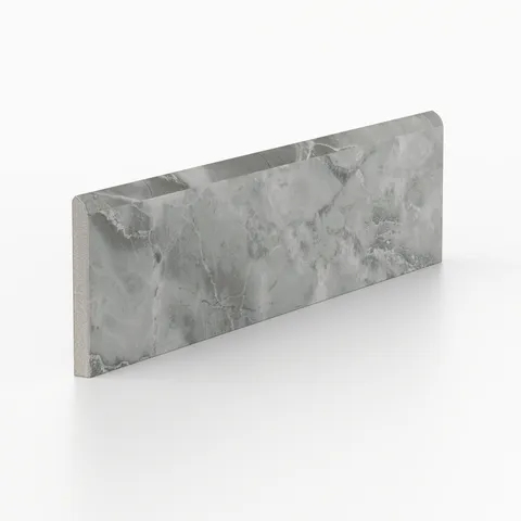 Blair 3 x 12 Matte Porcelain Bullnose Tile in Oniciata Grey