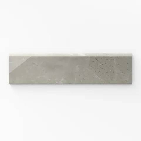 Blair 3 x 12 Polished Porcelain Bullnose Tile in Oniciata Beige
