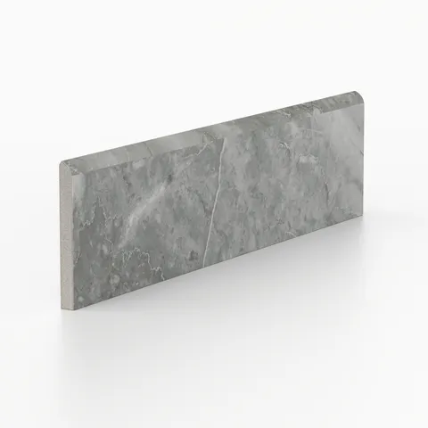 Blair 3 x 12 Polished Porcelain Bullnose Tile in Oniciata Grey