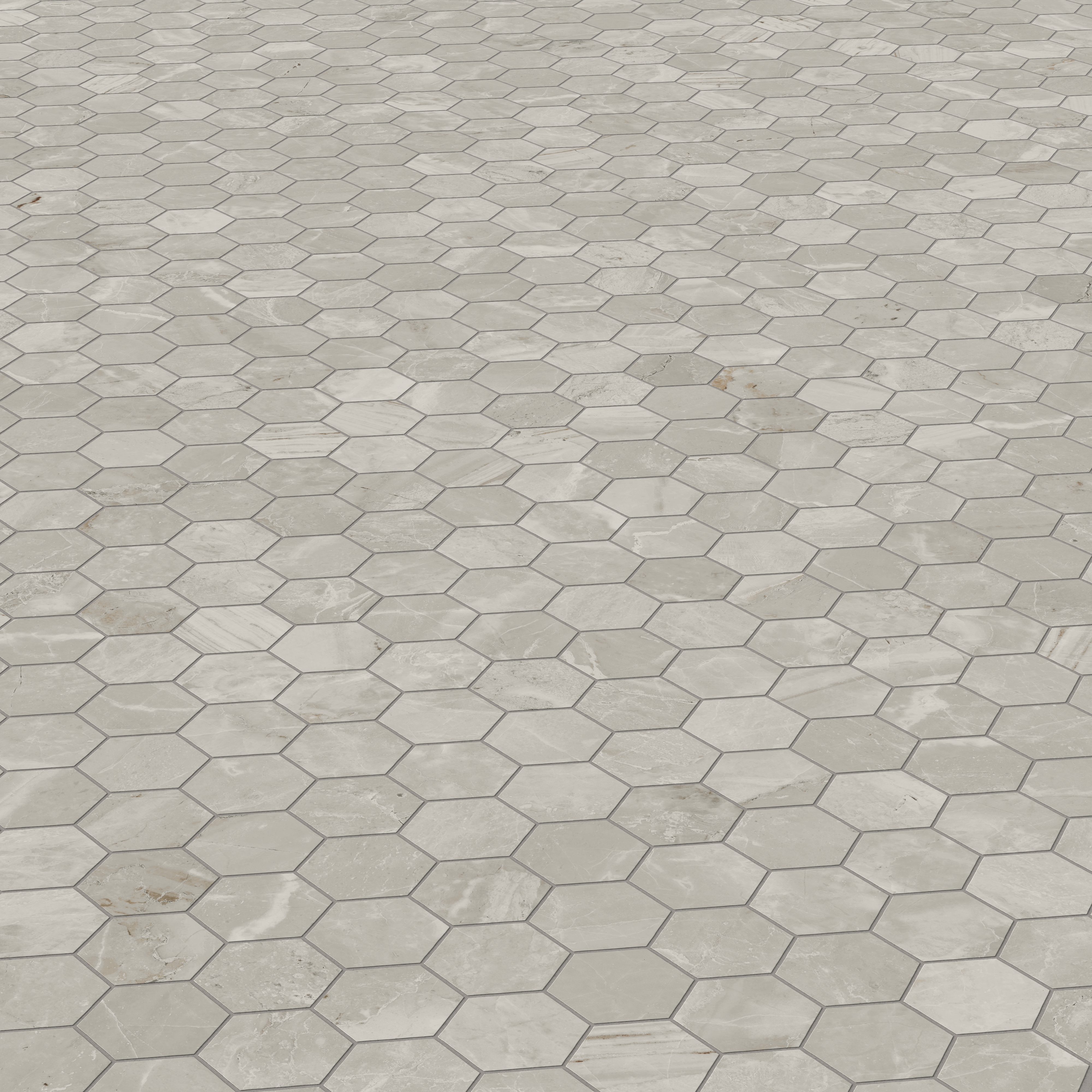Blair 3 x 3 Matte Porcelain Hexagon Mosaic Tile in Oniciata Beige